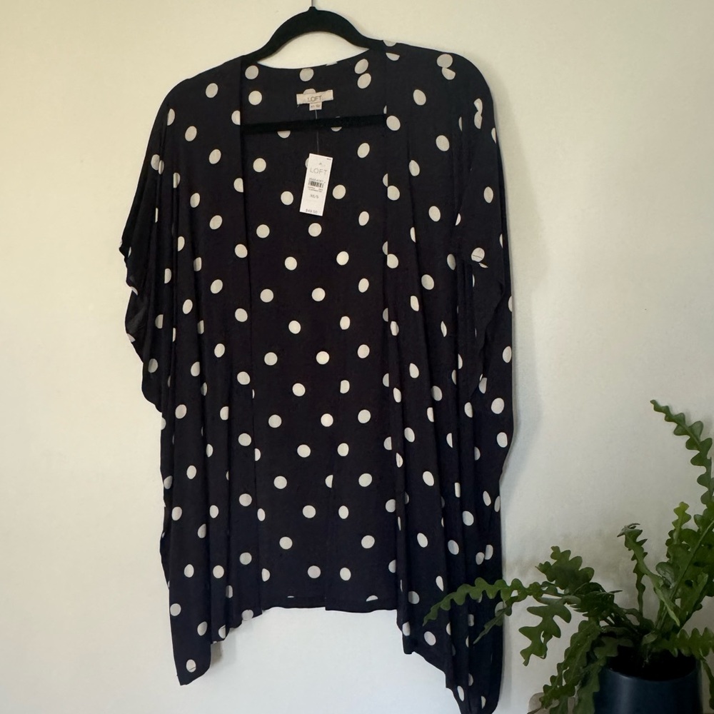 LOFT Open Front Kimono Top NWT